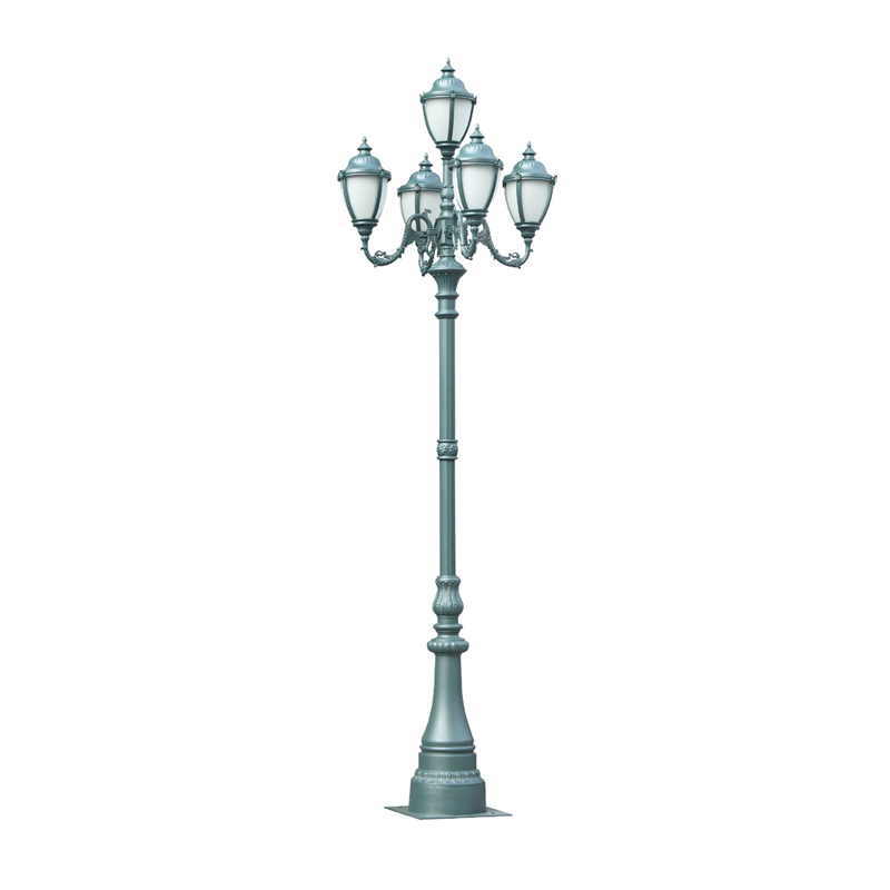 DDK-ZH-0401 Poteaux d'éclairage de jardin rétro décoratifs de 3 à 6 m de hauteur