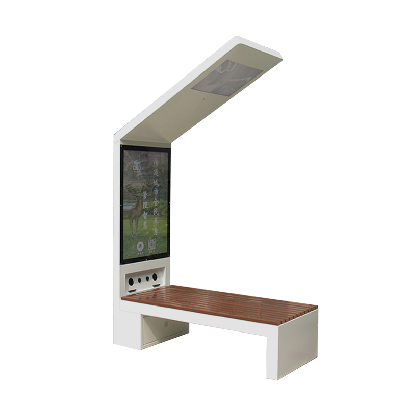 Banc extérieur de banc solaire de charge WIFI DDK-2000A avec toit sur le dessus