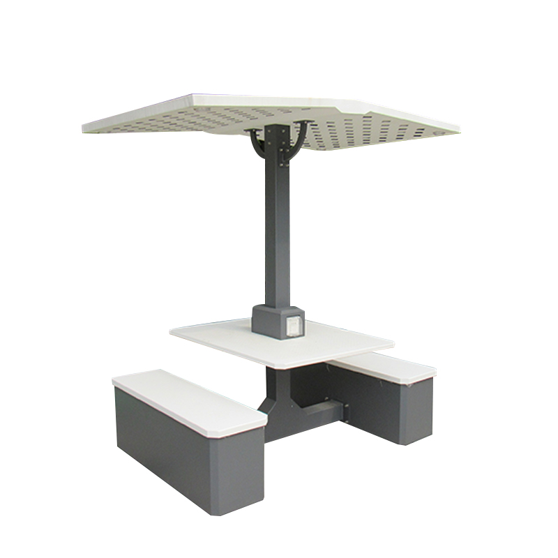 Banc solaire DDK-2070 et ensemble de table carrée, banc de chargement WIFI avec onduleur