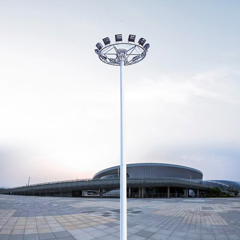 Poteaux de mât haut à vingt côtés personnalisables Dodecagon pour stade routier