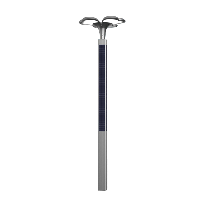 Poteau solaire en aluminium intégré à quatre côtés DDK-SG090
