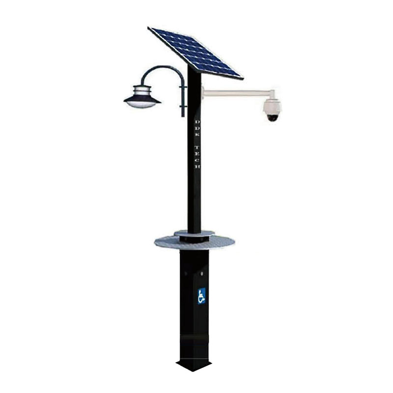 Station de recharge solaire personnalisée DDK-GB2000 avec vidéosurveillance et lampes