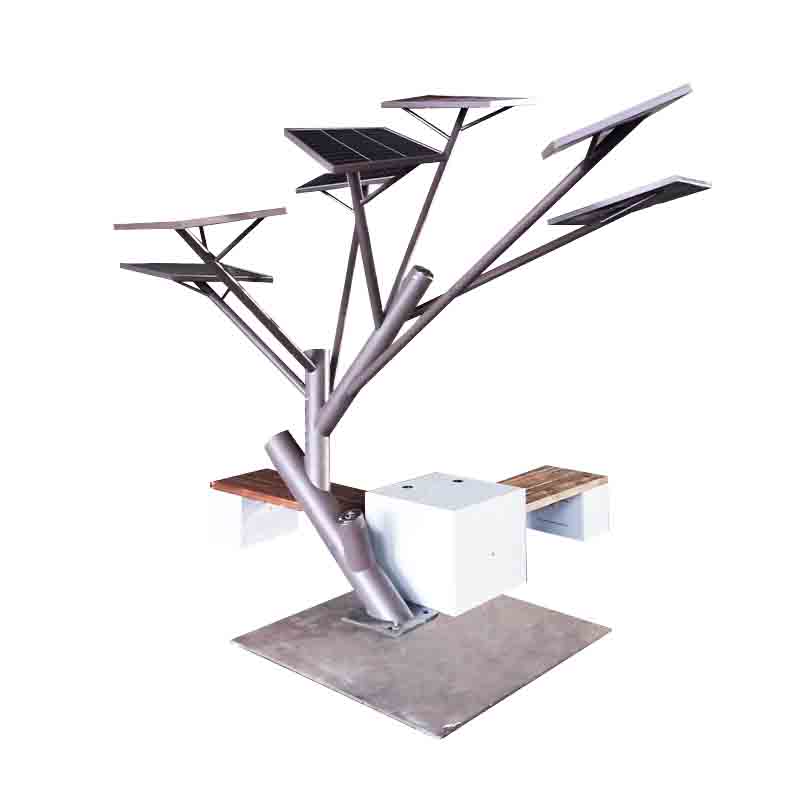 Banc d'arbre solaire DDK-ST4000, système de charge extérieur, banc paysager