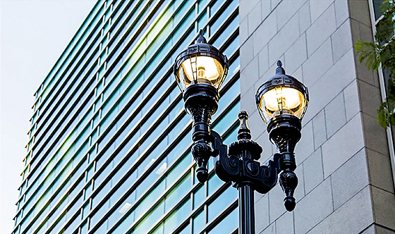 Éclairage commercial et centre commercial