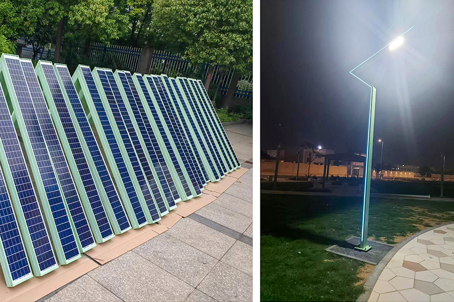 Poteau lumineux profilé en aluminium EAU