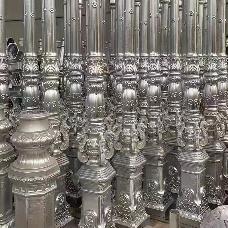 Couvercles de base en aluminium DDK-1501 pour poteaux d'éclairage décoratifs